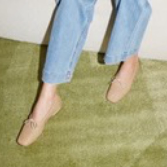 Freda Salvador Jada Square Toe Ballet Flats in Latte Closed Woven Calf Size 8 - Picture 4 of 11